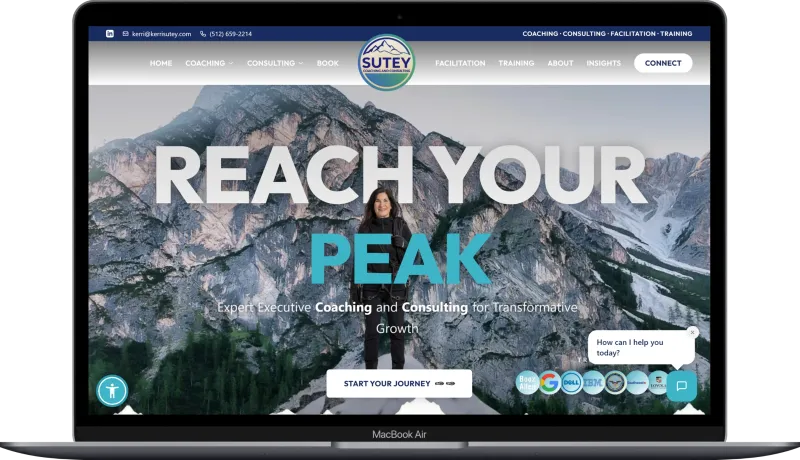 Kerri Sutey Coaching & Consulting project interface
