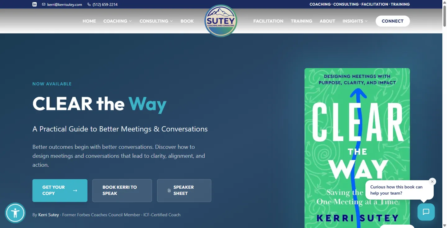 CLEAR the Way book landing page
